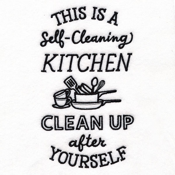 Self-Cleaning Kitchen, Clean Up After Yourself