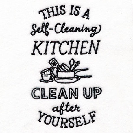 Self-Cleaning Kitchen, Clean Up After Yourself