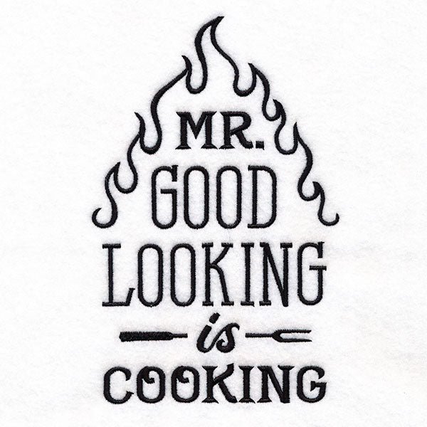 Mr. Good Looking is Cooking