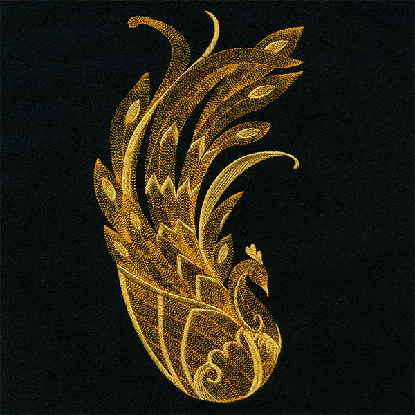 Gilded & Elegant Baroque Peacock