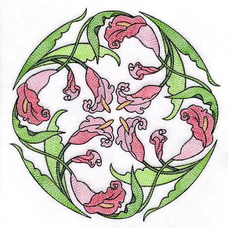 Art Nouveau Calla Lily Circle