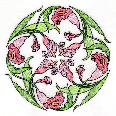 Art Nouveau Calla Lily Circle
