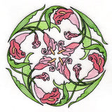Art Nouveau Calla Lily Circle