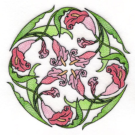 Art Nouveau Calla Lily Circle