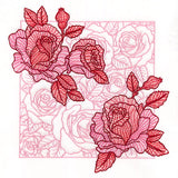 Pops of Roses Flower Square