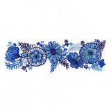 Delft Blue Flowers Kitchen Border