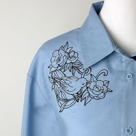 Art Nouveau Sparrow Corner