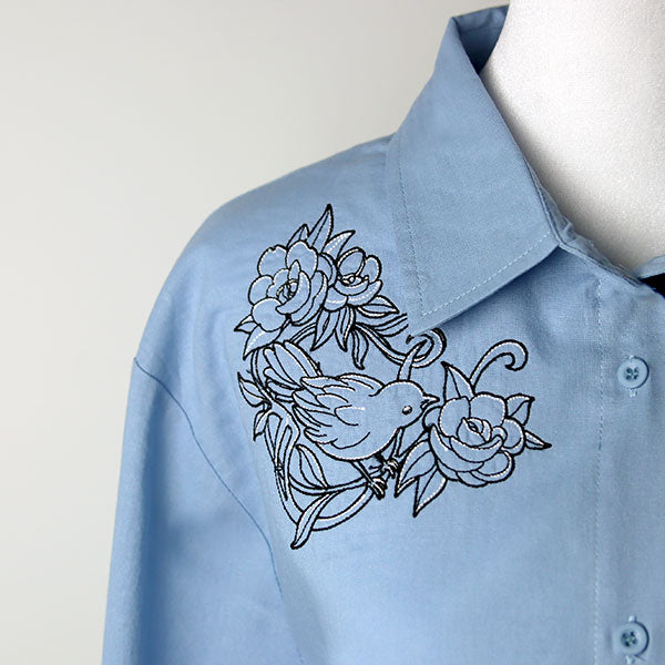 Art Nouveau Sparrow Corner