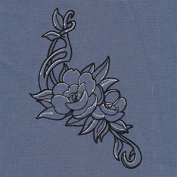 Art Nouveau Flower Spray