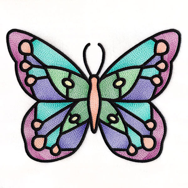Fluttering Gems Stained Glass Butterfly 2