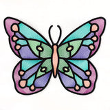 Fluttering Gems Stained Glass Butterfly 2