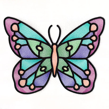 Fluttering Gems Stained Glass Butterfly 2