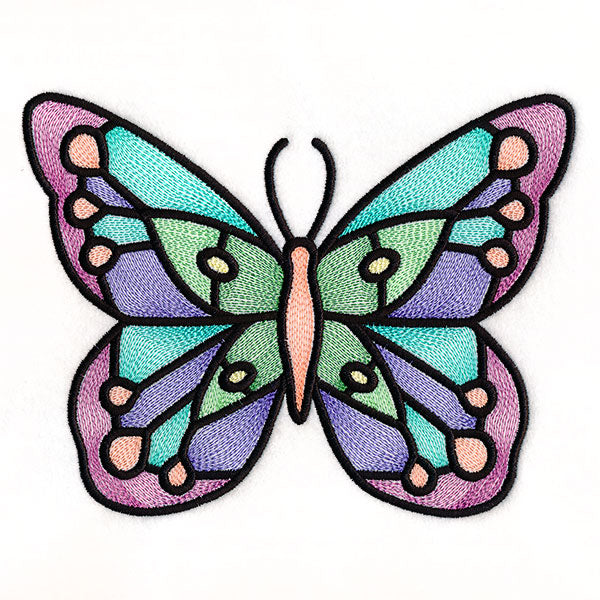 Fluttering Gems Stained Glass Butterfly 2