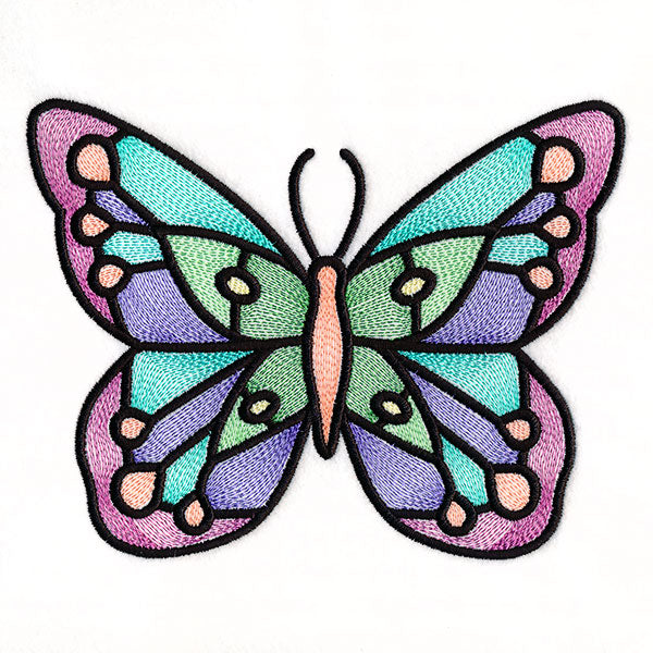 Fluttering Gems Stained Glass Butterfly 2