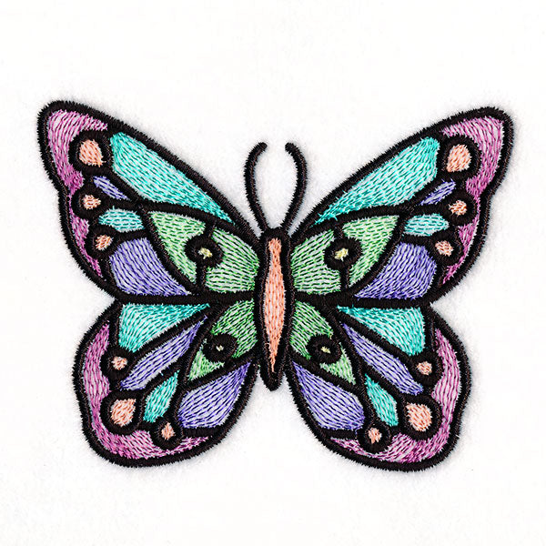 Fluttering Gems Stained Glass Butterfly 2