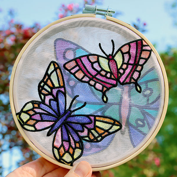 Fluttering Gems Stained Glass Butterfly 3