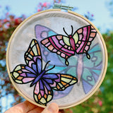 Fluttering Gems Stained Glass Butterfly 3