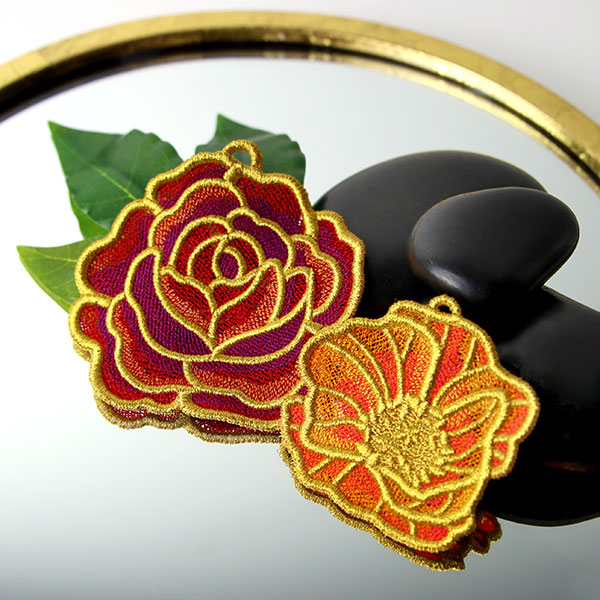 Gilded Blossoms - Rose (Lace)