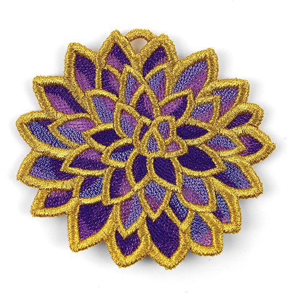 Gilded Blossoms - Dahlia (Lace)