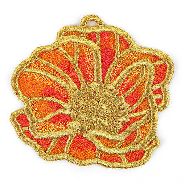 Gilded Blossoms - Poppy (Lace)