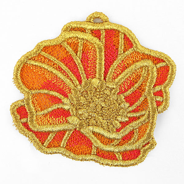 Gilded Blossoms - Poppy (Lace)