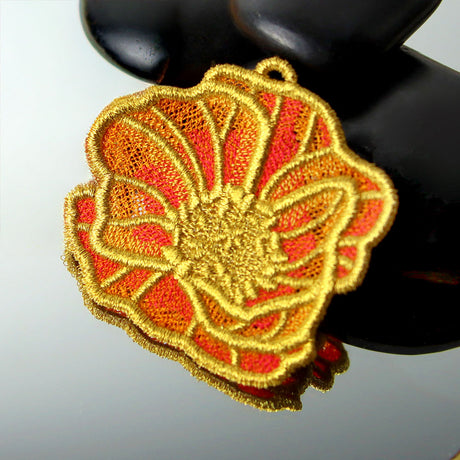 Gilded Blossoms - Poppy (Lace)