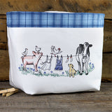 Laundry Day Farm Animals Clothesline