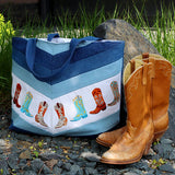 Stitch of the West Cowboy Boots Border