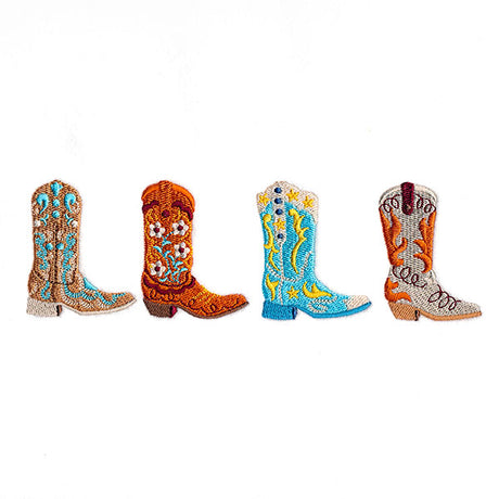 Stitch of the West Cowboy Boots Border