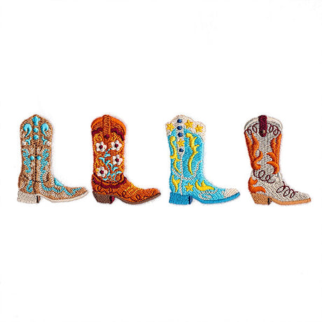 Stitch of the West Cowboy Boots Border