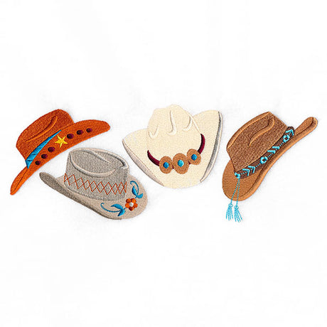 Stitch of the West Cowboy Hats Border