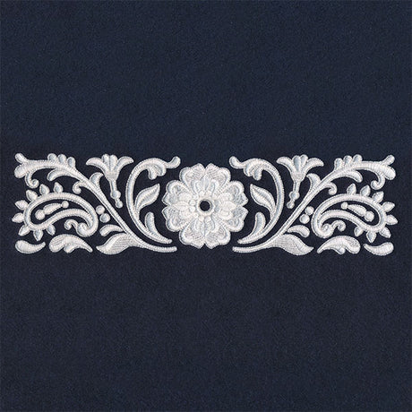 Exquisite Western Paisley Border (Whitework)