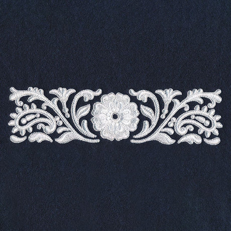 Exquisite Western Paisley Border (Whitework)