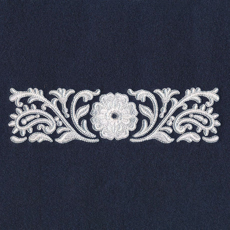 Exquisite Western Paisley Border (Whitework)