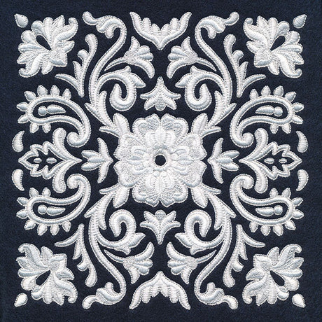 Exquisite Western Paisley Feature (Whitework)