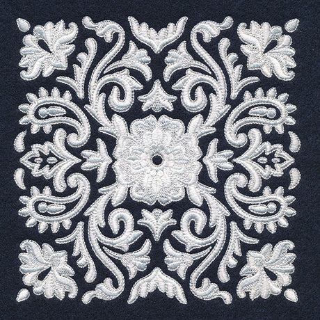 Exquisite Western Paisley Feature (Whitework)
