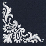 Exquisite Western Paisley Corner (Whitework)