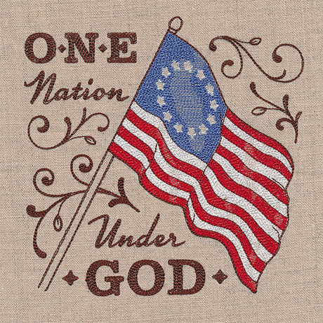 One Nation Under God Colonial Flag