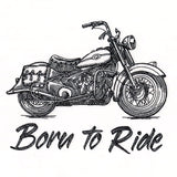 Born to Ride Motorcycle Etching