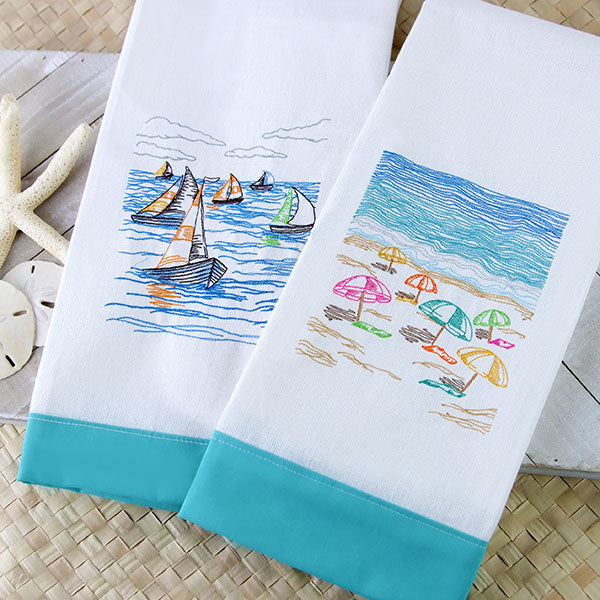 Sailboats in the Regatta Oceanside Etching Scene