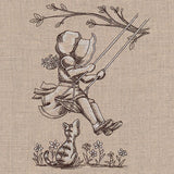 Swinging on Trees Sunbonnet Sue