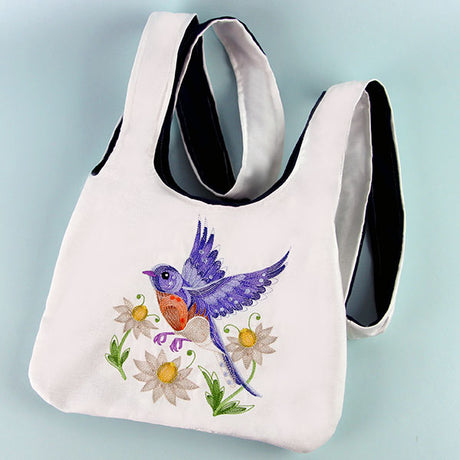 Sheer Magic Bluebird & Flowers