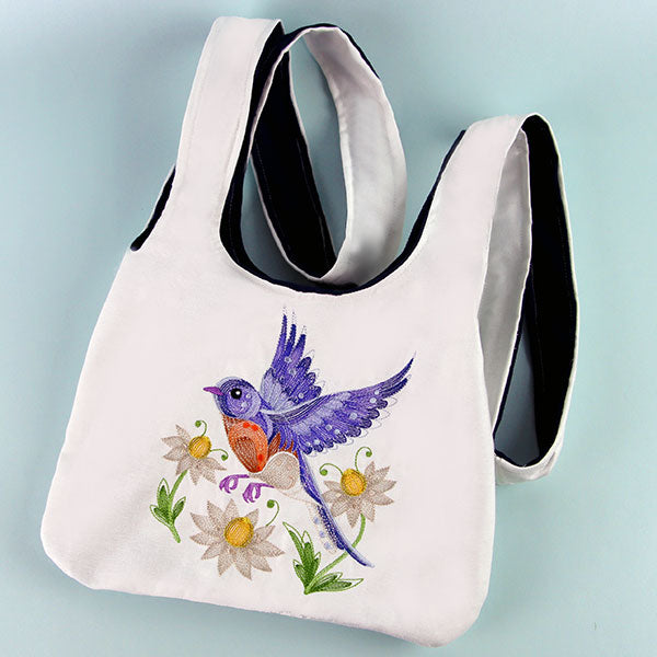 Sheer Magic Bluebird & Flowers