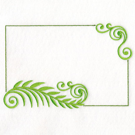 Unfurling Ferns Quilt Label