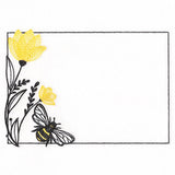 Summer Buzz Bee Quilt Label