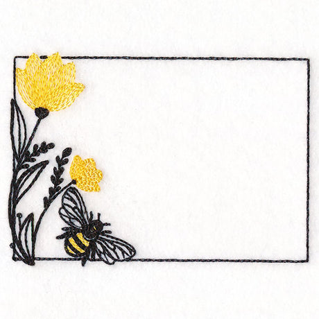 Summer Buzz Bee Quilt Label