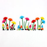 Gnomes and Flowers Border (Fringe)