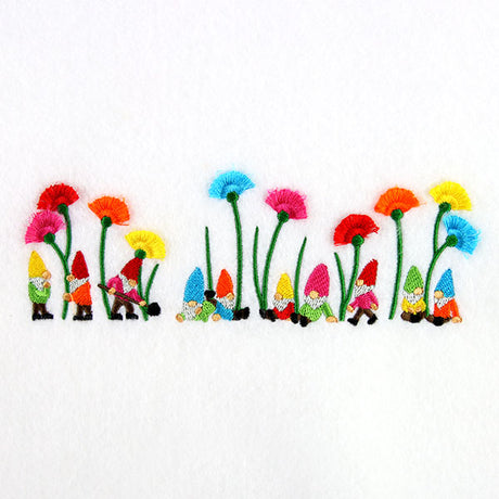 Gnomes and Flowers Border (Fringe)