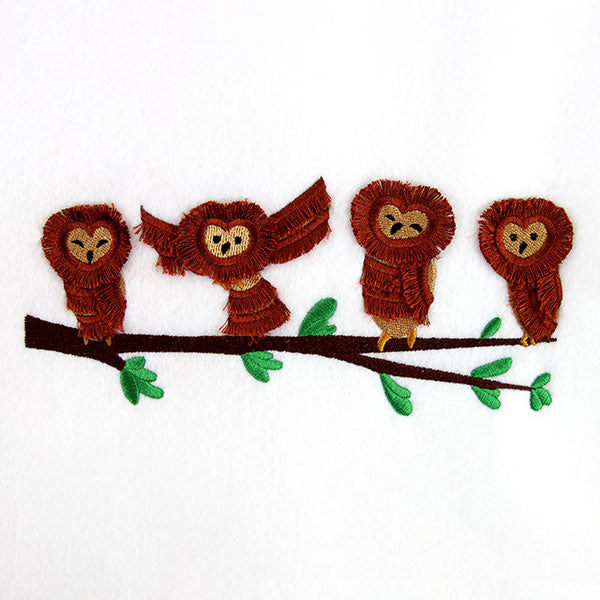 Branching Out Owls Border (Fringe)