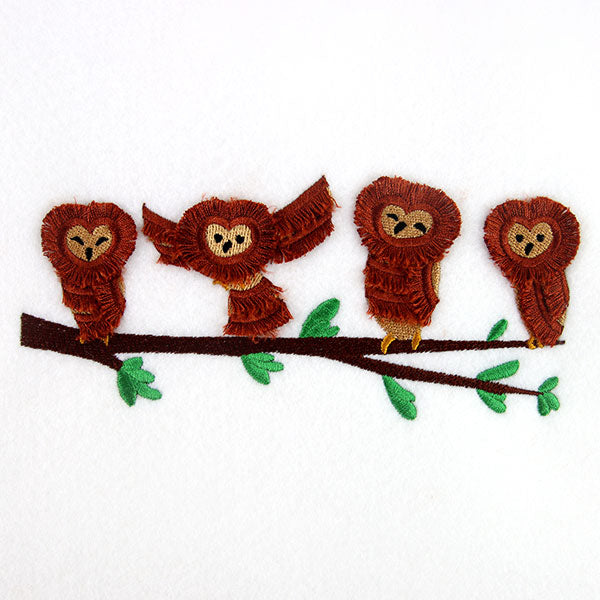 Branching Out Owls Border (Fringe)